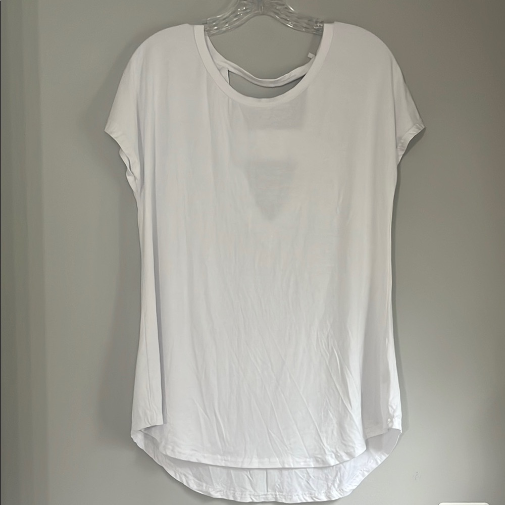 Simple Cream Relaxed Short Sleeve Tee